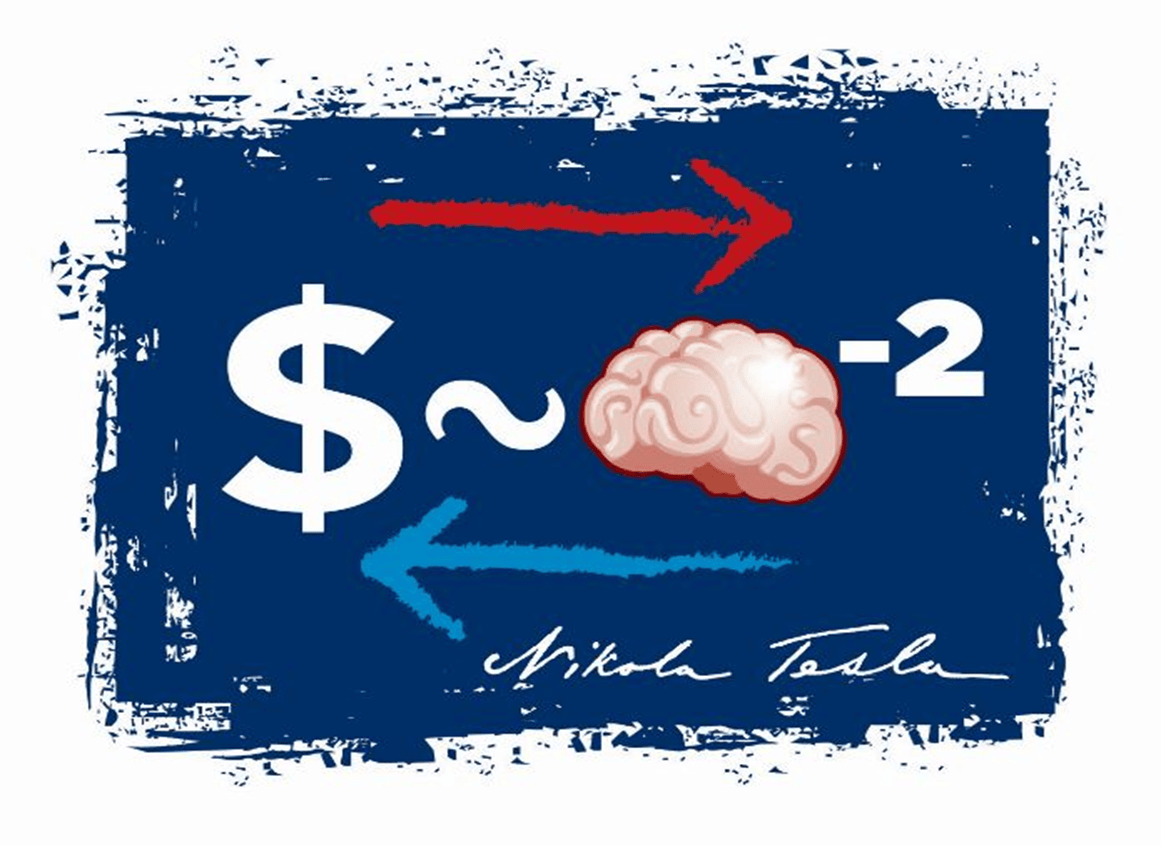 Bad science, money, brain and wars illustration