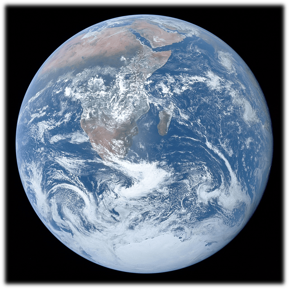 Blue marble image of Earth