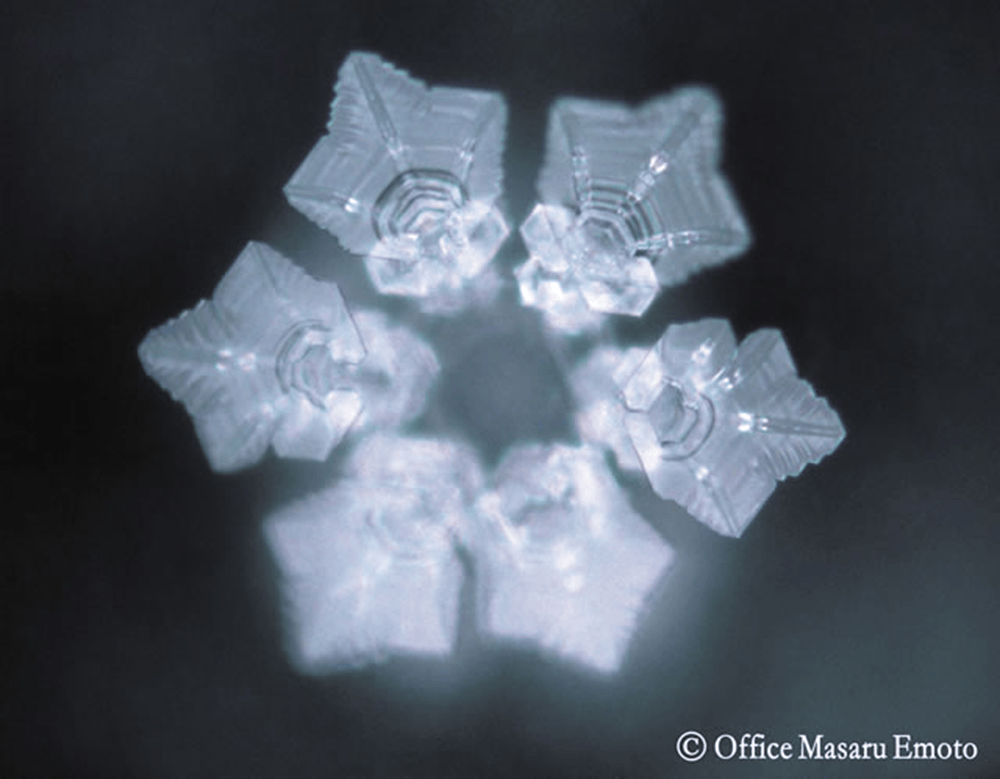 Water crystal associated with Imagine and the altruist vision