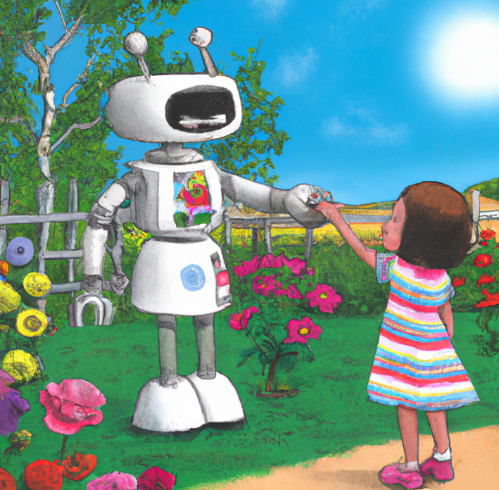 Robot in otrok kot prikaz sprejemanja informacij